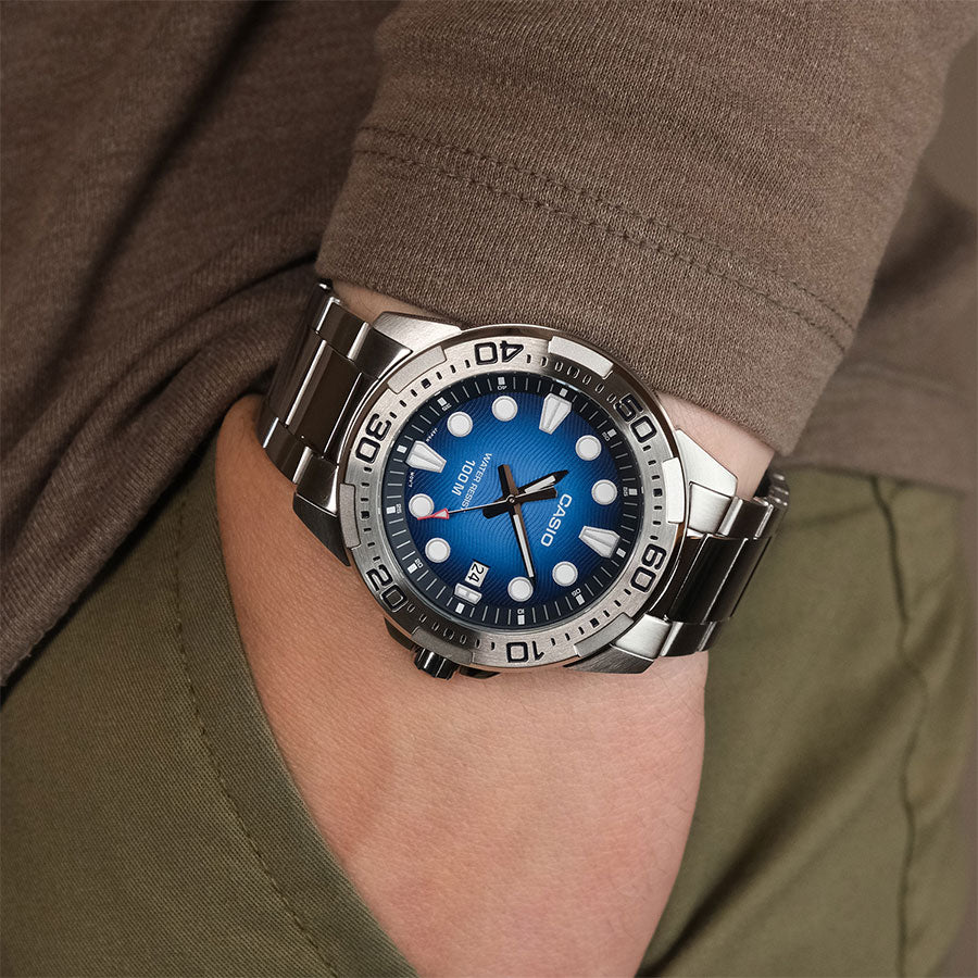 Casio Enticer Marine Blue Dial Men's Watch | MTD-140D-2AVDF