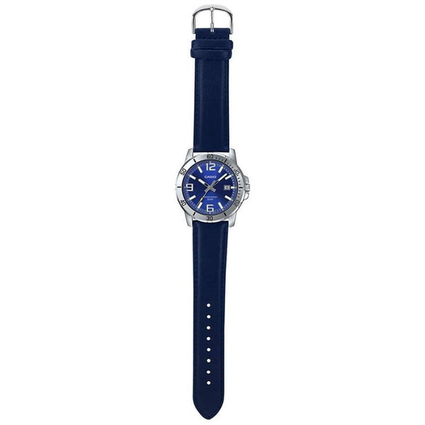 Casio Enticer Date Belt Blue Watch | MTP-VD01L-2BV