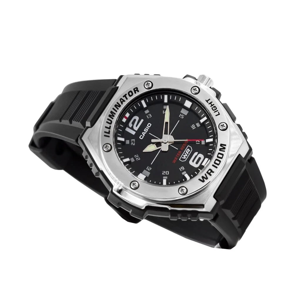 CASIO YOUTH ILLUMINATOR BLACK DIAL MEN'S WATCH | MWA-100H-1AVDF