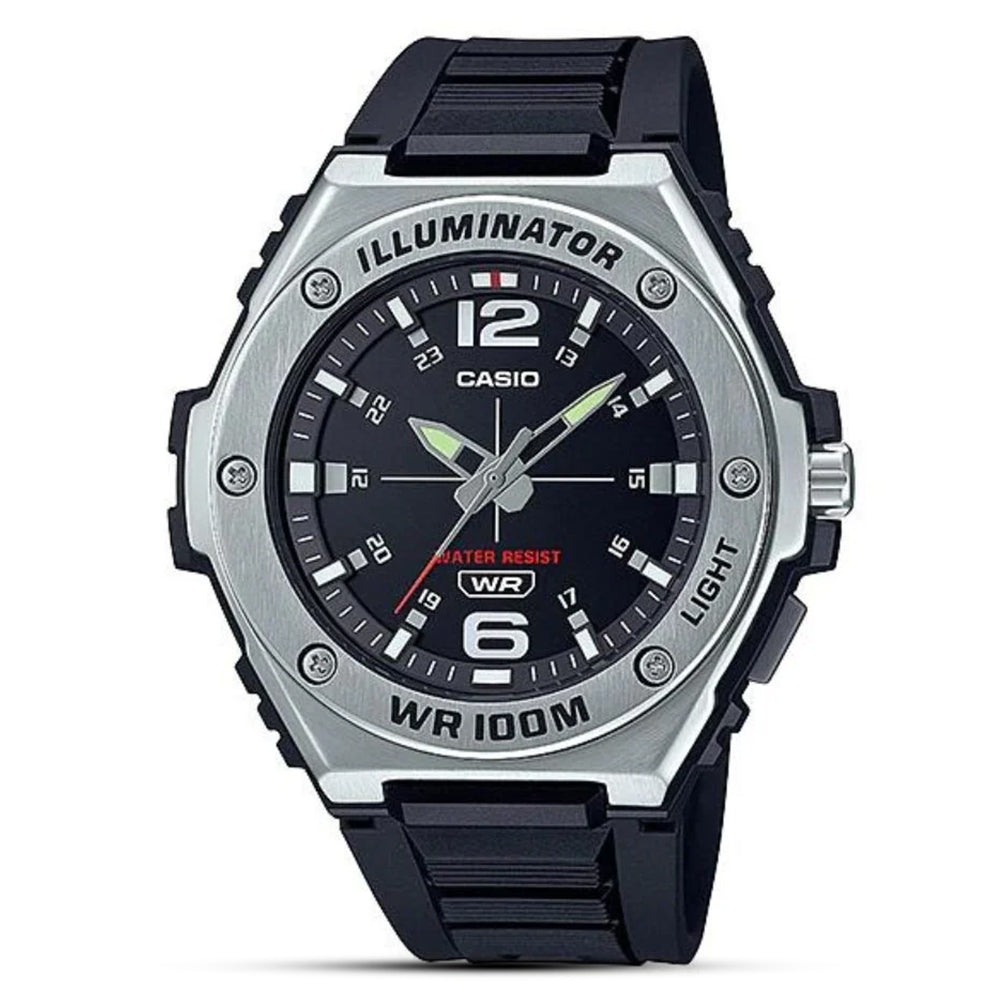 CASIO YOUTH ILLUMINATOR BLACK DIAL MEN'S WATCH | MWA-100H-1AVDF