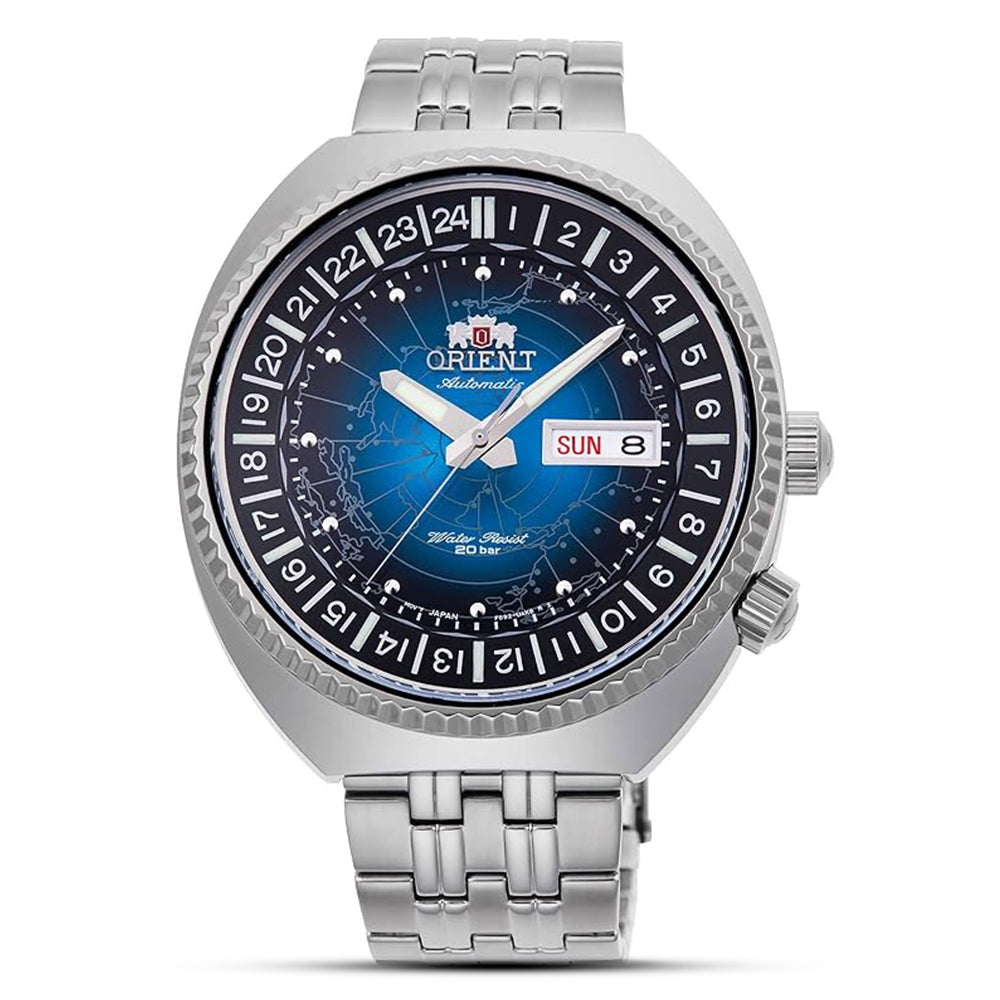 Orient World Map Revival Automatic Men's Watch RA-AA0E03L19B