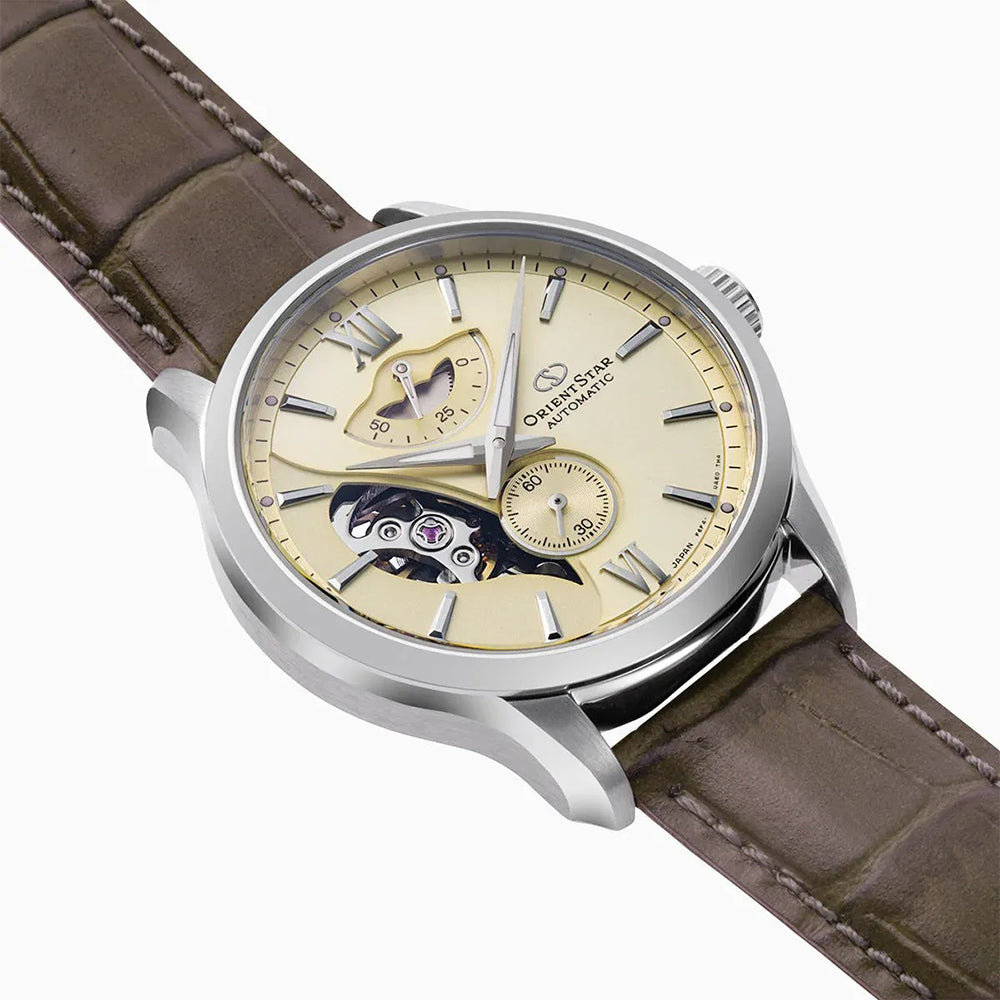 Orient Star Layered Skeleton Dial Automatic Watch RK-AV0B10G