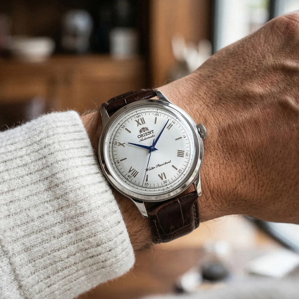 Orient Bambino Roman Silver Men's Automatic Watch RN-BB0002S