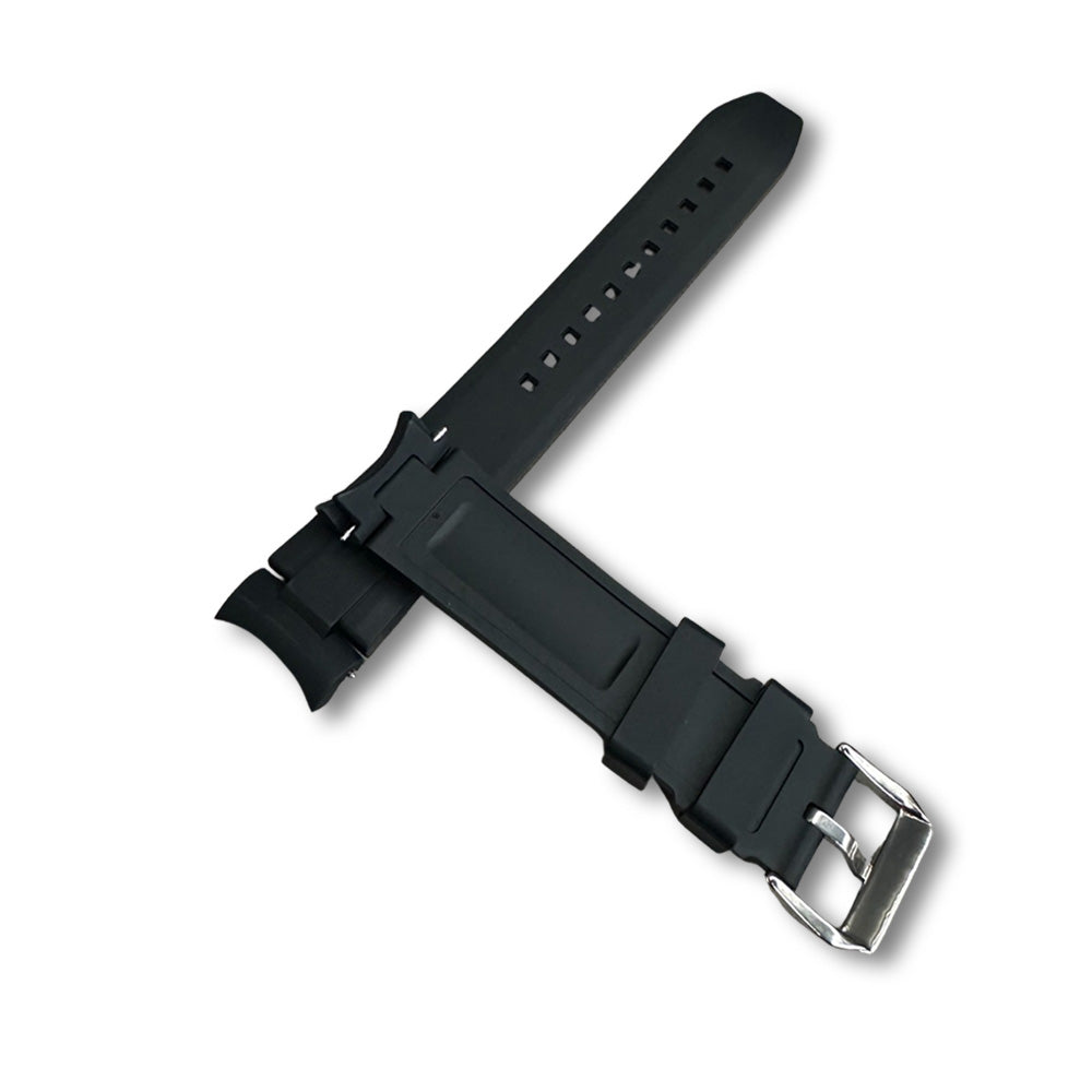 Cavern 22mm Black Multi Function  Silicon Strap
