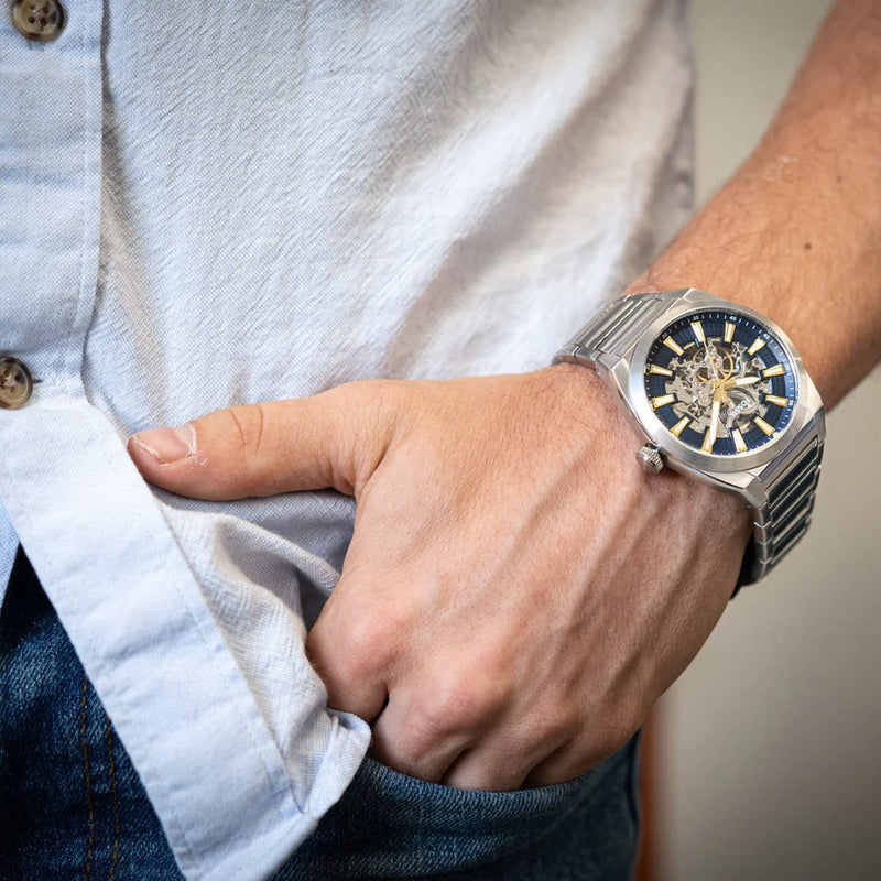 Fossil Everett Analog Blue Dial Men's Watch | ME3220