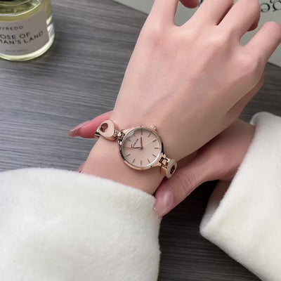 Kimio Pink Dial Rose Gold Strap Ladies Watch | K6639S