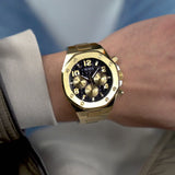 Guess Men's Gold Tone Multi-function Watch GW0489G2