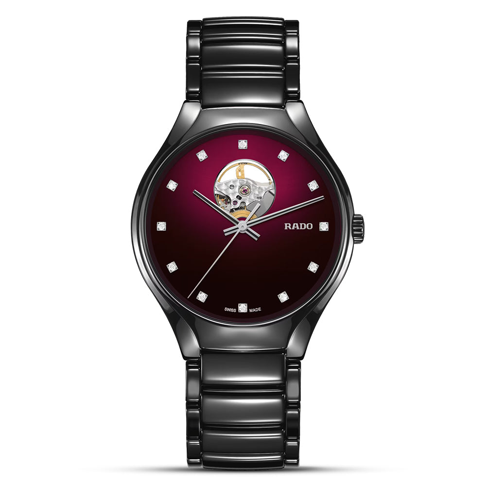 Rado True Round Secret Deep Red Dial Unisex Watch | R27107742