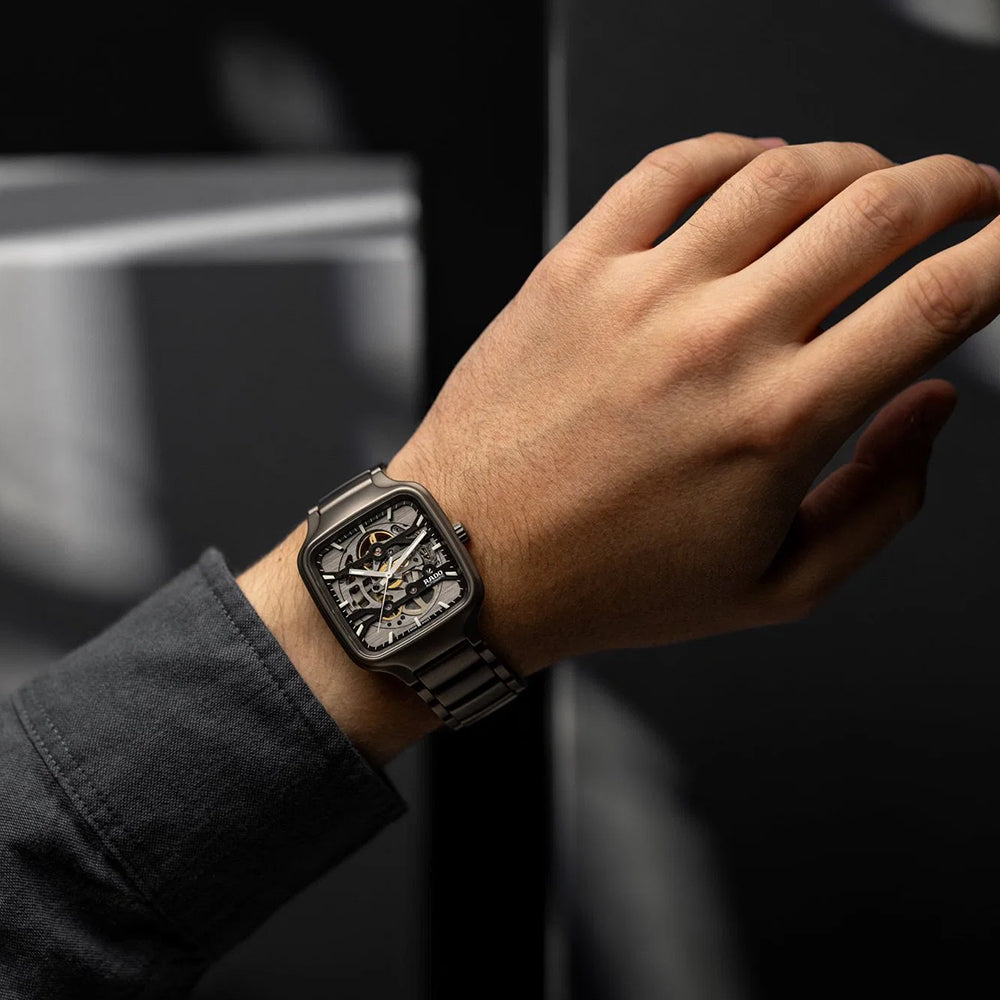 Rado True Square Automatic Skeleton Dial Unisex Watch | R27196152