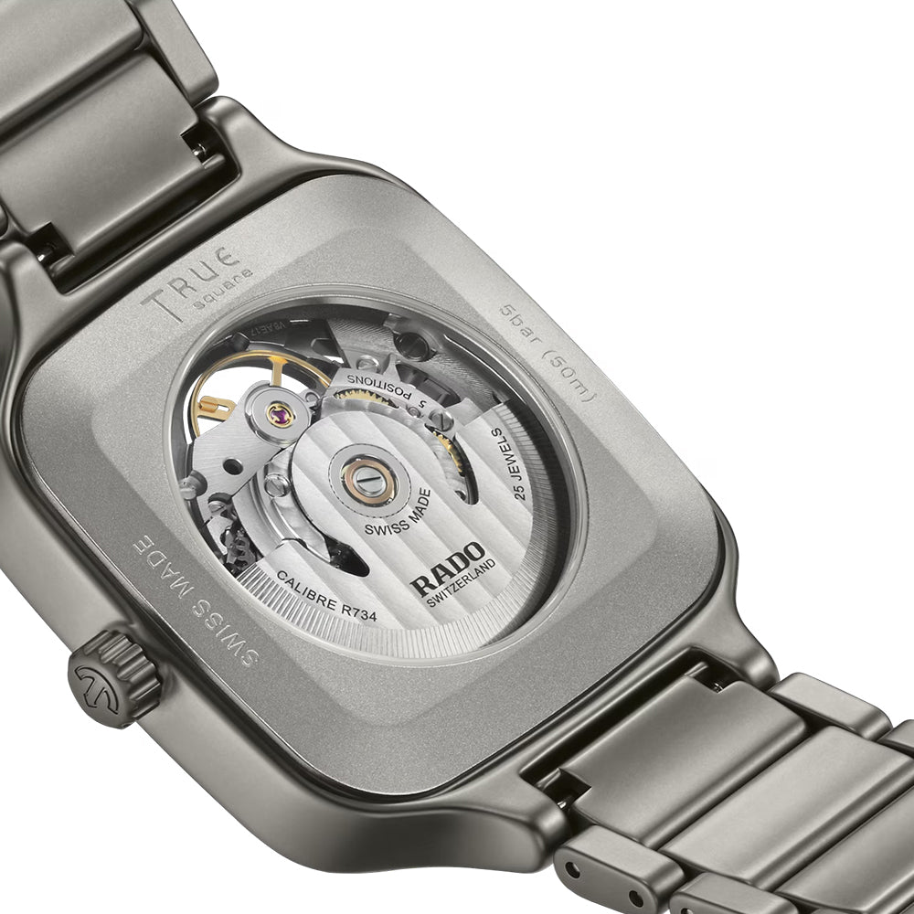 Rado True Square Automatic Skeleton Dial Unisex Watch | R27196152
