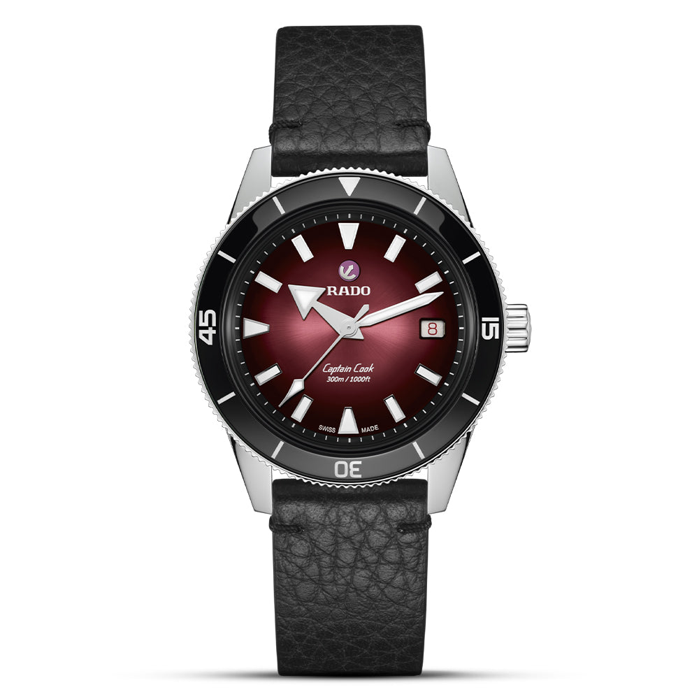 Rado Captain Cook Automatic Burgundy Gradient Dial Men's Watch | R32223408