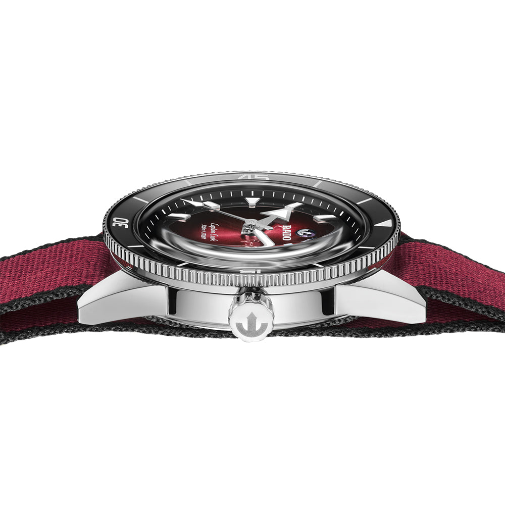 Rado Captain Cook Automatic Burgundy Gradient Dial Men's Watch | R32223408