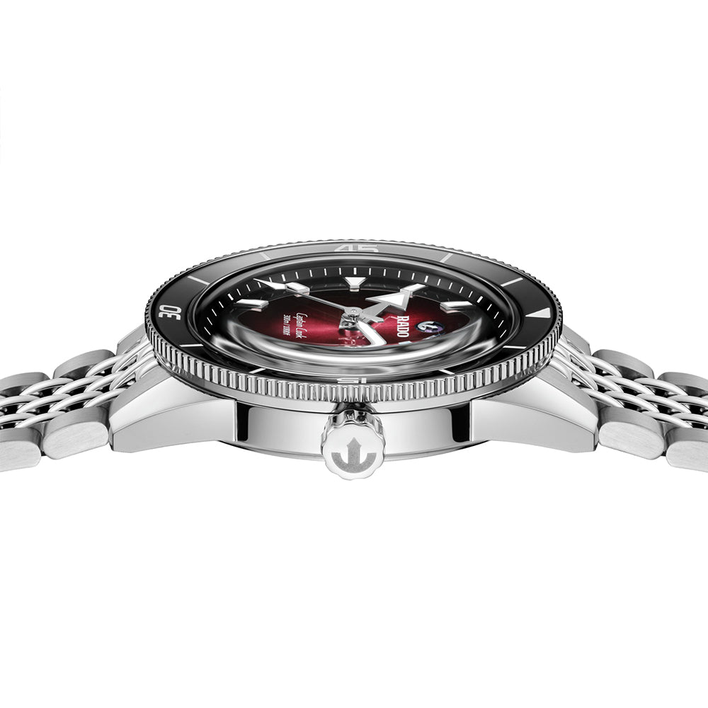 Rado Captain Cook Automatic Burgundy Gradient Dial Men's Watch | R32223408