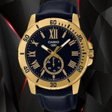 Casio ENTICER Analog Black Dial Men's Watch| MTP-VD200GL-1B