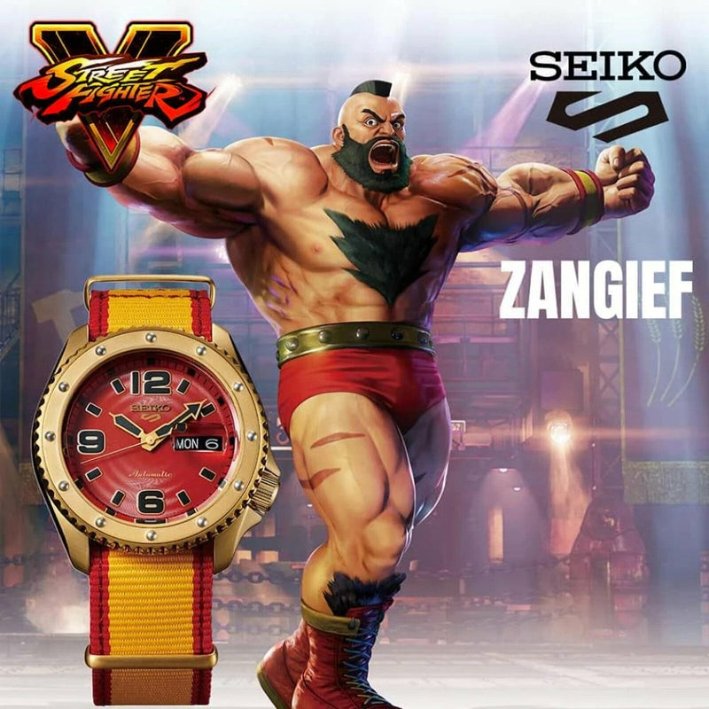 SEIKO 5 Sports Street Fighter V-Zangief Automatic Gents Watch | SRPF24K1