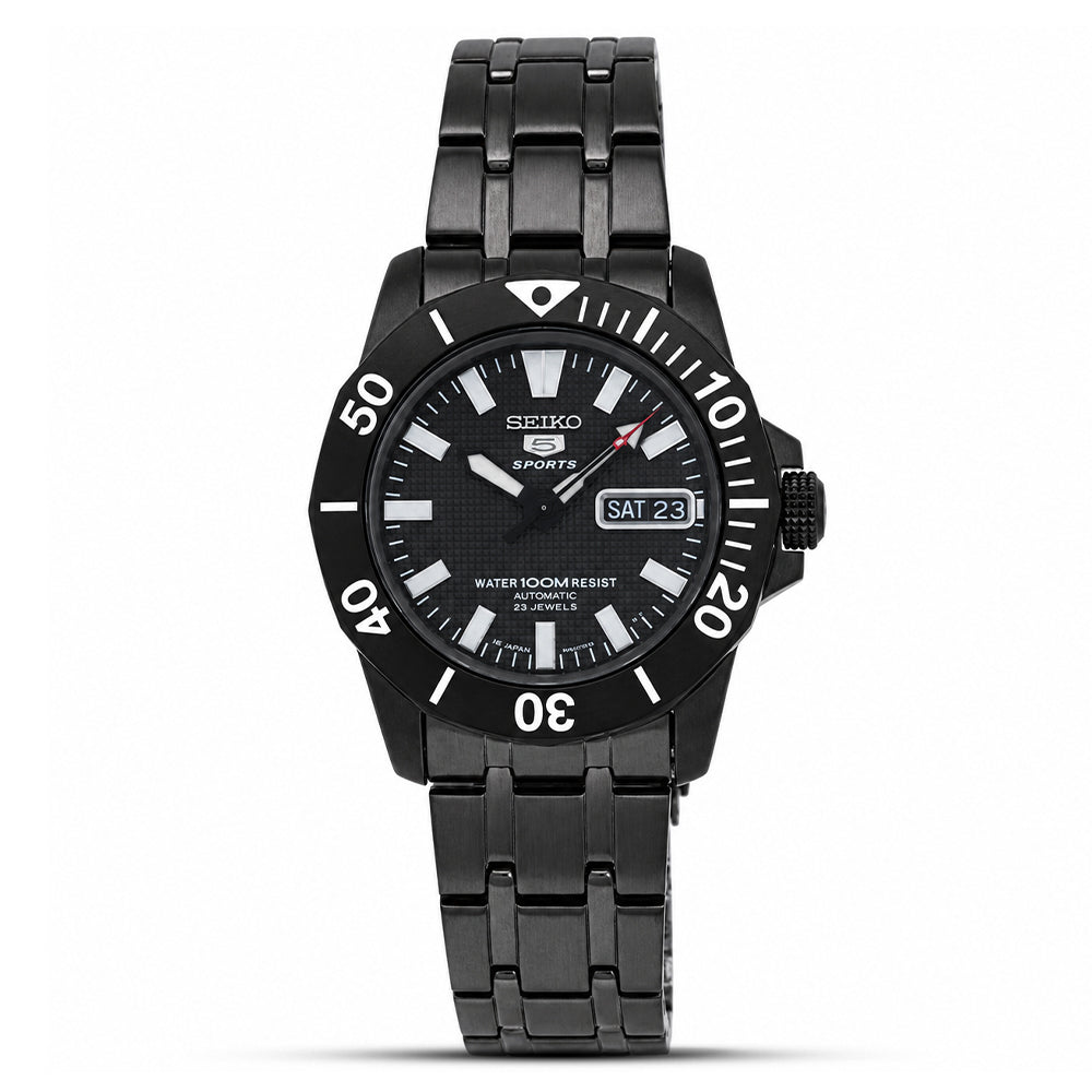 Seiko 5 Automatic Black Dial Stainless Steel Men's Watch SNZF85K1