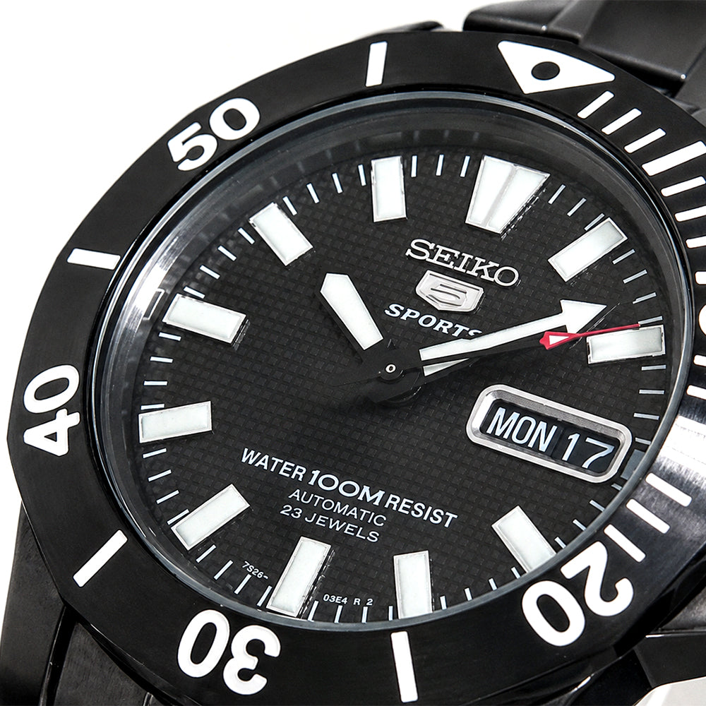 Seiko 5 Automatic Black Dial Stainless Steel Men's Watch SNZF85K1