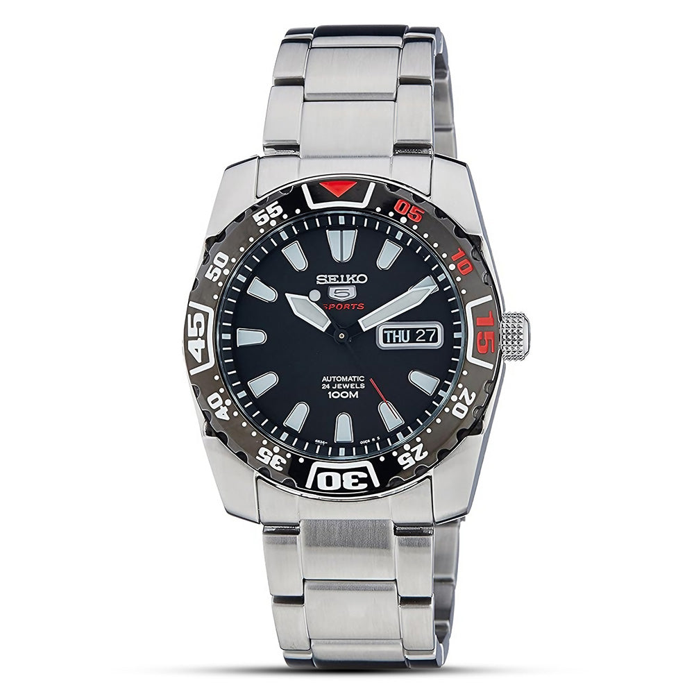 Seiko 5 Sports Automatic Black Dial Watch SRP167K1