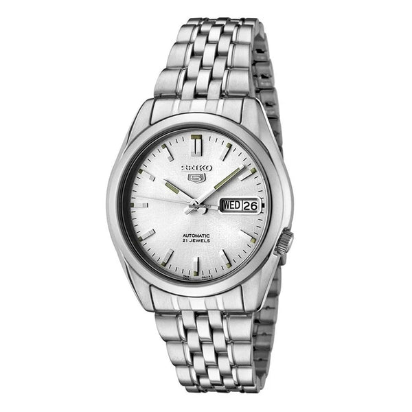 Seiko 5 Automatic Silver Dial Steel Men's Watch | SNK355K1