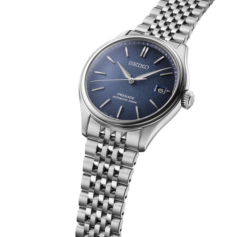 Seiko Presage Classic Series "Shiro-Iro" Automatic Blue Dial Watch SPB525J1