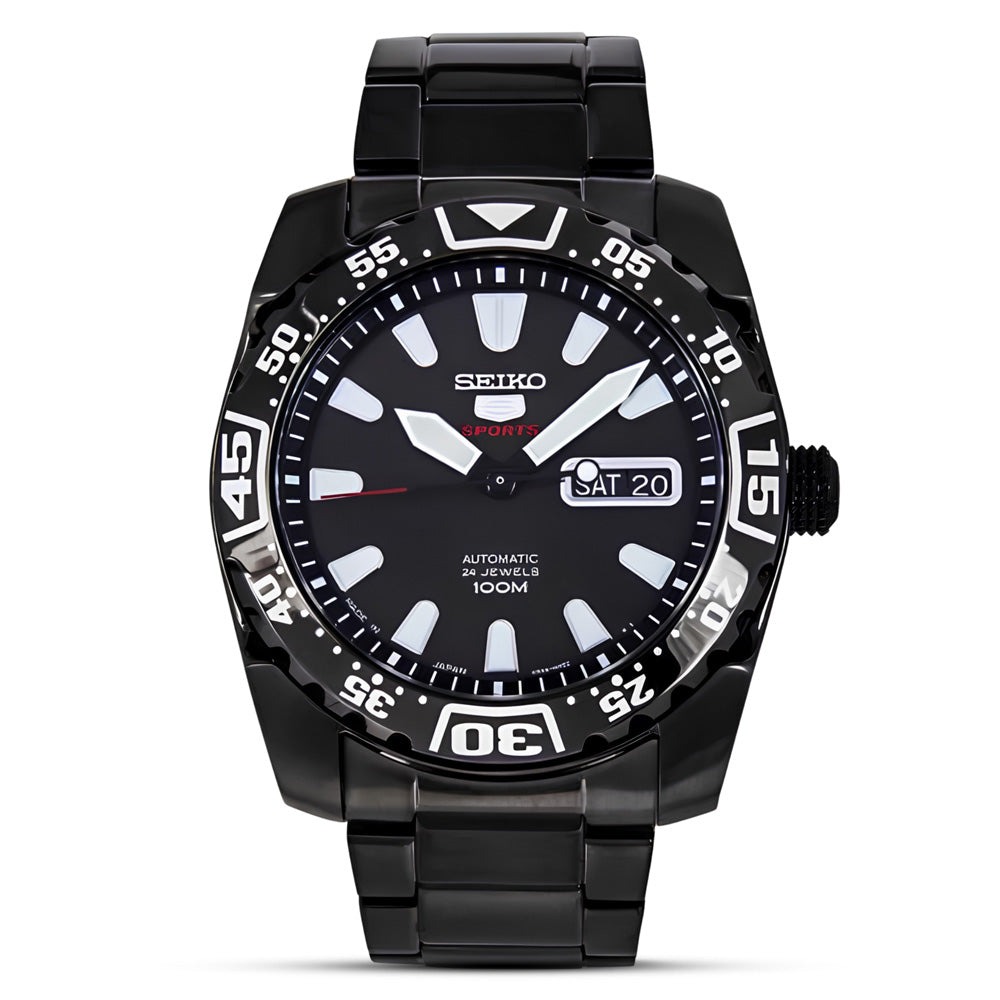 Seiko 5 Sports Automatic Black Dial Watch SRP169K1