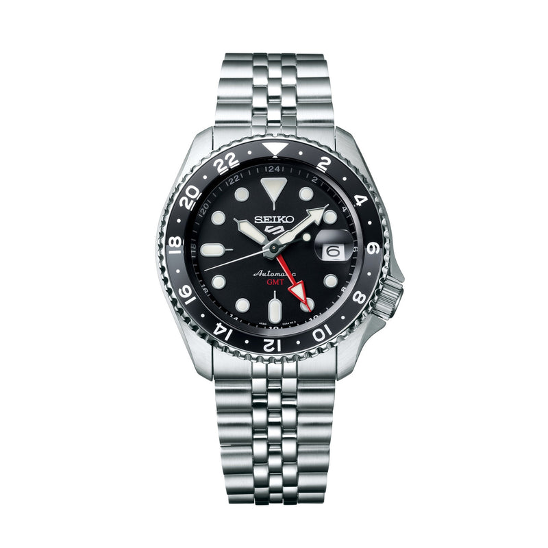 SEIKO 5 SPORTS GMT BLACK MEN'S WATCH | SSK001K1