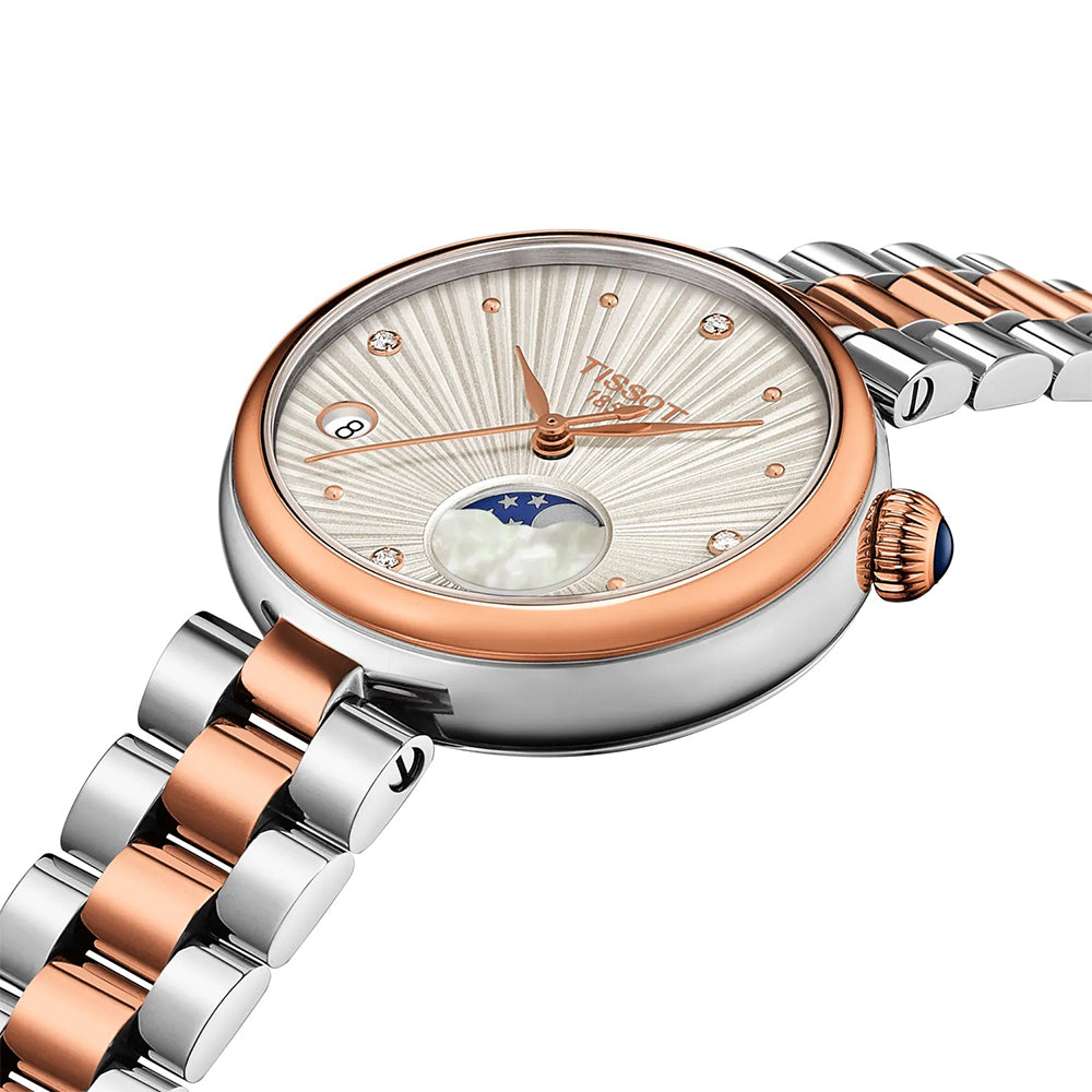 Tissot Desir Two-Tone Moonphase Ladies Watch T152.223.22.036.00