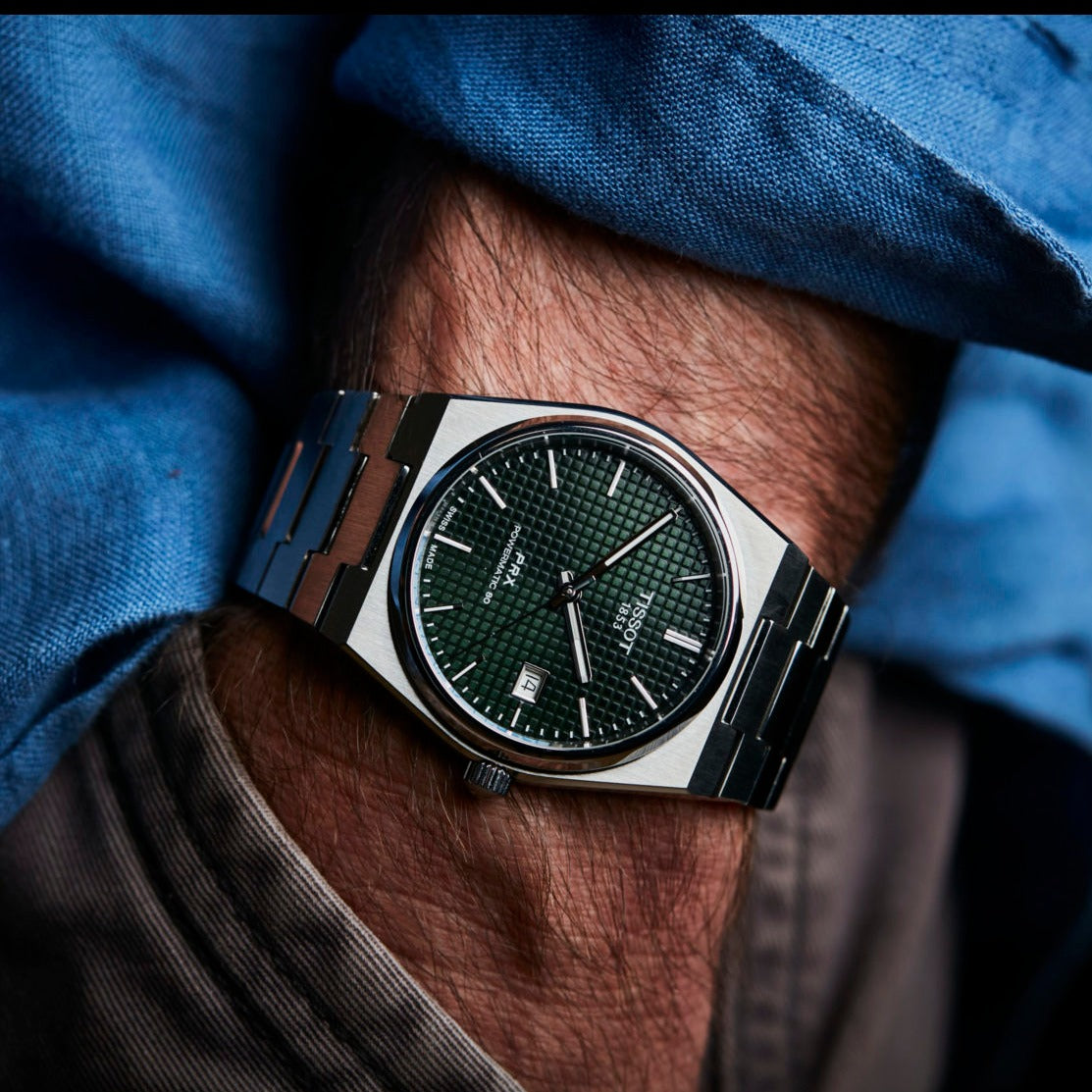 TISSOT PRX POWERMATIC 80 Green Dial Men's Watch|