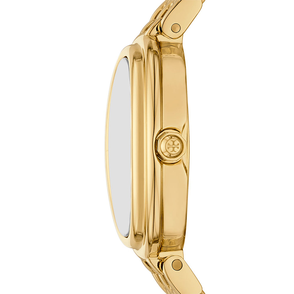 Tory Burch The Oval Gold-Tone Stainless Steel Ladies Watch TBW6032