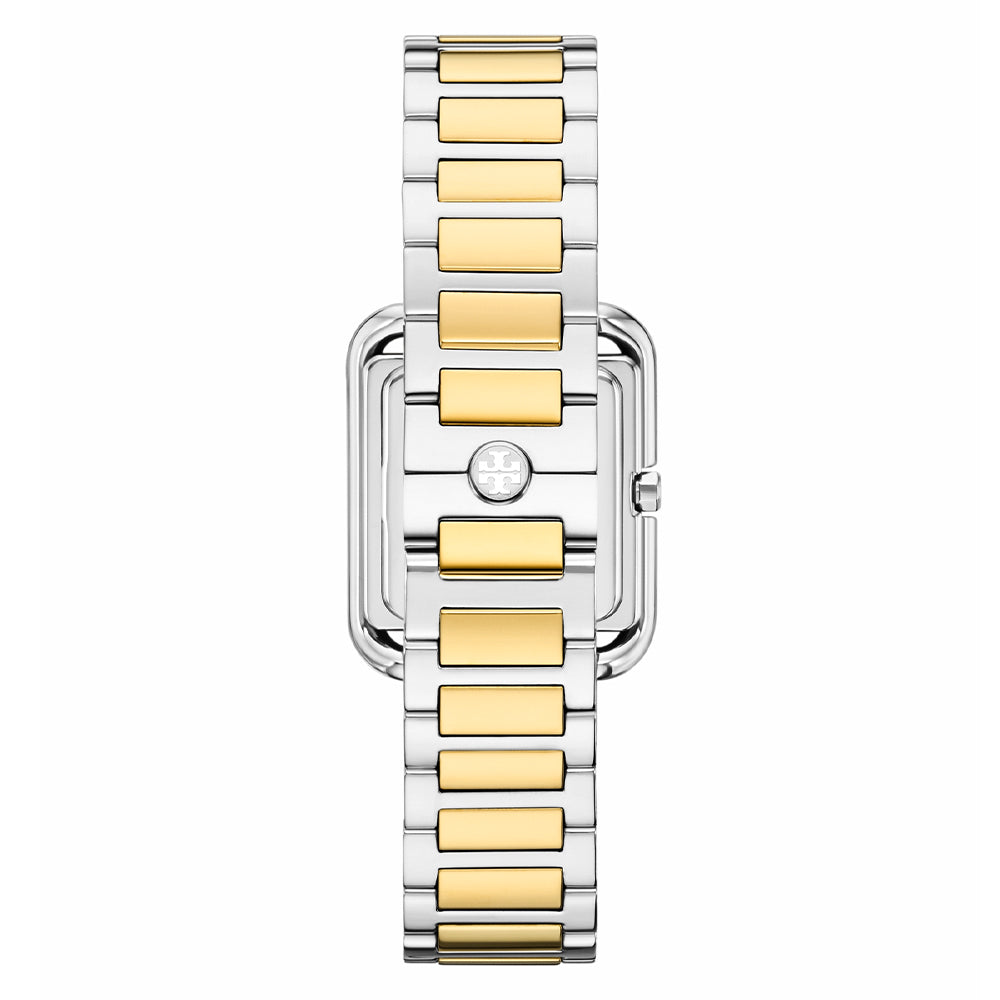 Tory Burch The Kira Square Two-Tone Ladies Watch TBW6021