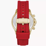 Fossil Ban-non Multi function Red Silicone Men's Watch| BQ2499