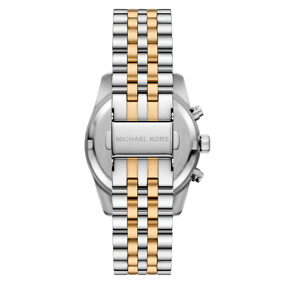 Michael Kors Lexington Two Tone Green Dial Ladies Watch | MK4984