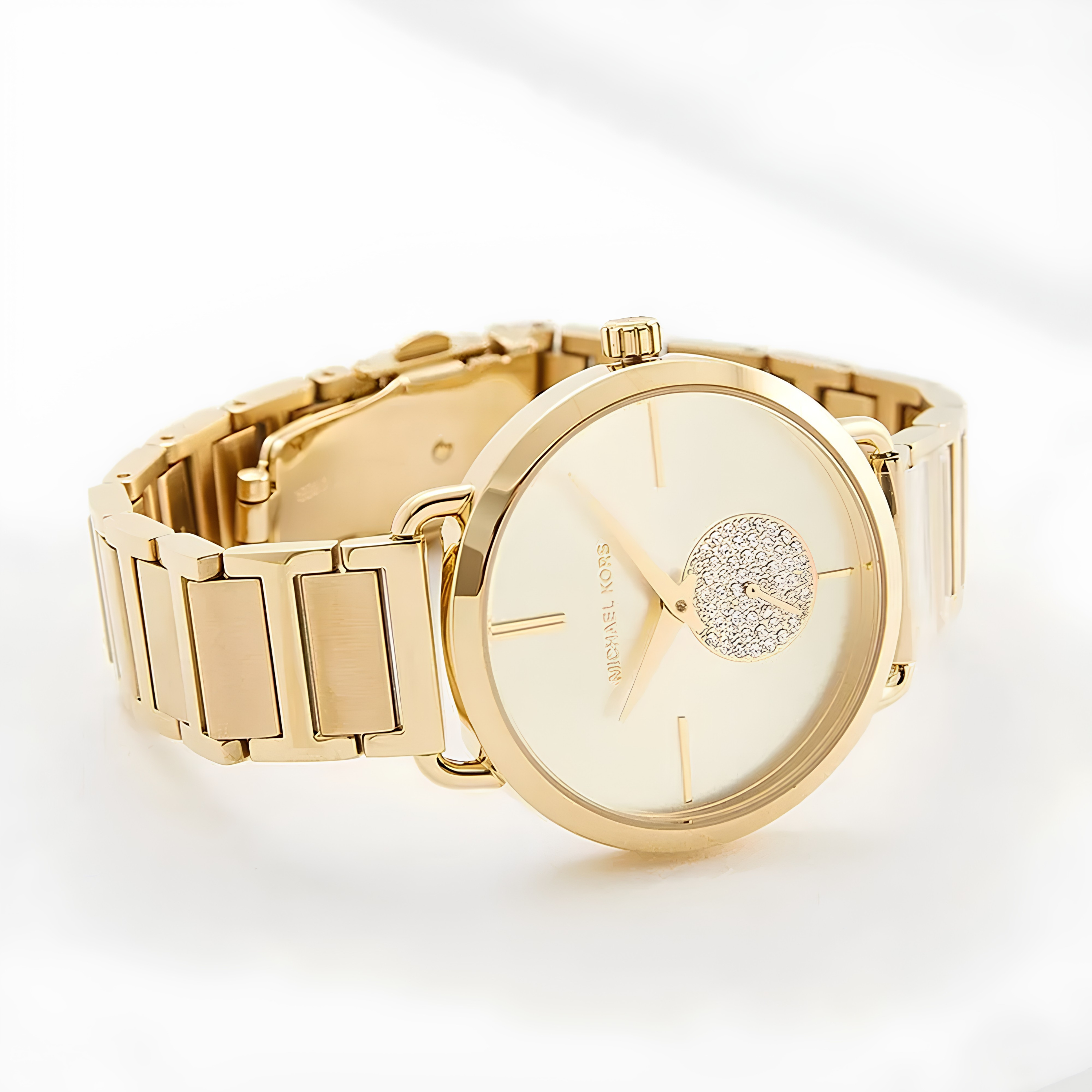  Michael Kors Portia Gold Tone Ladies Watch | MK3639