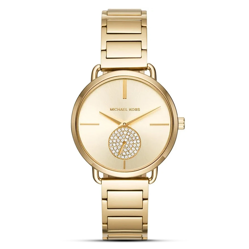 Michael Kors Portia Gold Tone Ladies Watch | MK3639