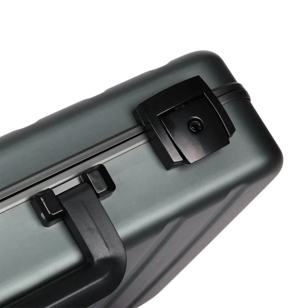 ZEYRON 18 Slots Premium Green Watch Case with Handle-Stylish & Secure Storage