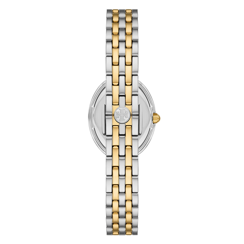 Tory Burch The Oval Two-Tone Stainless Steel Ladies Watch TBW6033