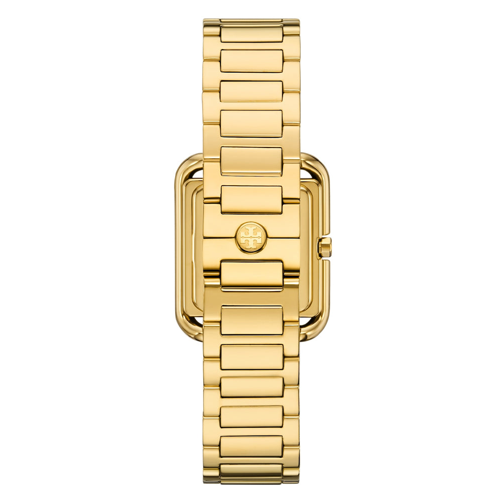 Tory Burch Kira Ivory Dial Gold Tone Ladies Watch TBW6020
