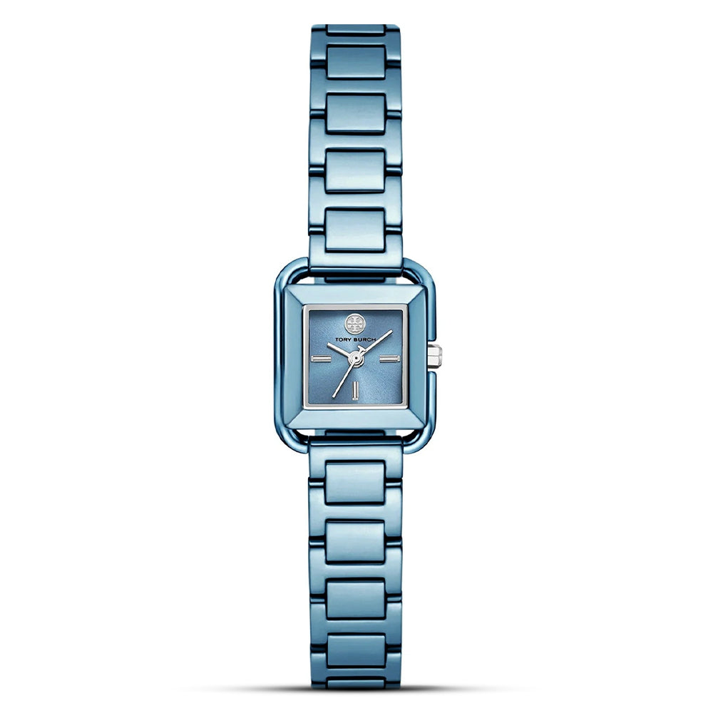 Tory Burch The Kira Square Blue Dial Ladies Watch TBW6023