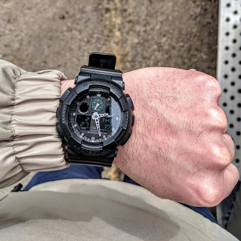 Casio G-Shock Military Series Black Dial Men's Watch | GA100MB-1A