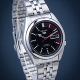 Seiko 5 Speed Racer Black Dial Automatic Men's Watch| SNK375K1