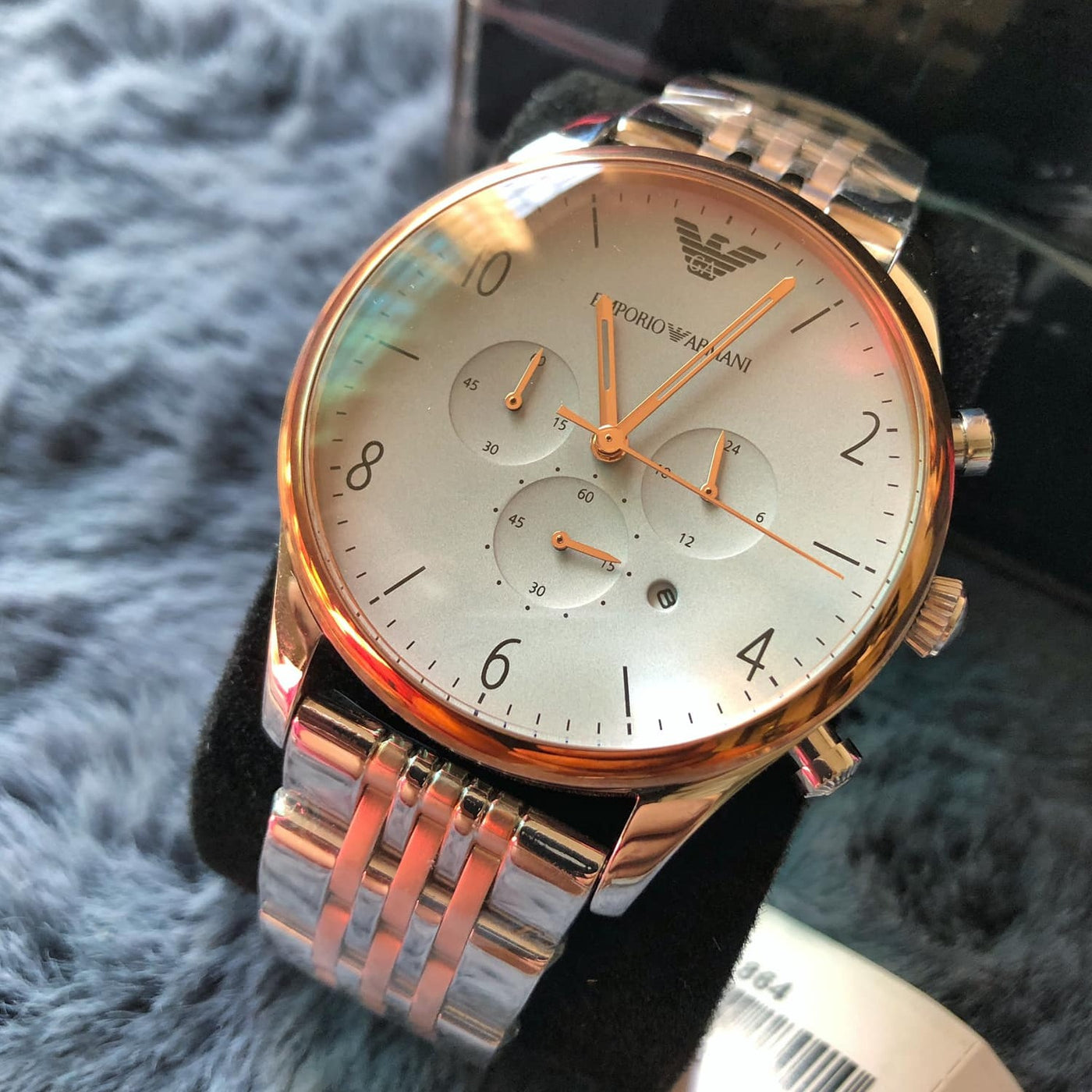 Emporio Armani Two Tone Chronograph Men s Watch AR1864