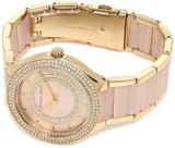 Michael Kors Women's Kerry PINK Gold-Tone Watch MK3508 - Time Access store