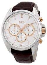 Hugo Boss Men's Quartz Watch 1512881 1512881 with Leather Strap - Time Access store