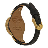 Fossil ES3148 Georgia Mini Three Hand Leather Watch (Black) - Time Access store