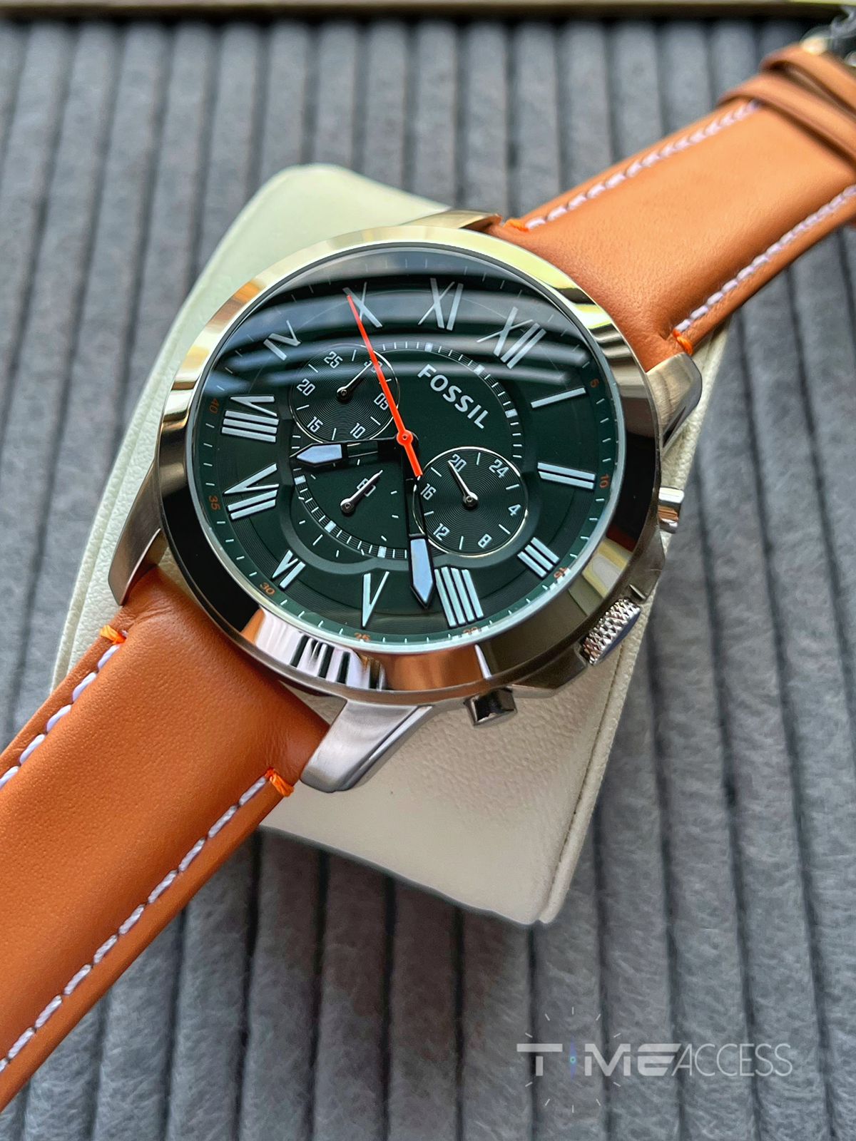 Fossil Men's FS4918 Grant Chronograph Stainless Steel - Time Access store