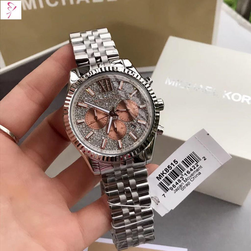 Michael Kors Men's Lexington Silver-Tone Watch MK8515 - Time Access store