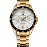 Tommy Hilfiger Men's 'Sophisticated Sport' Quartz Resin and Stainless-Steel Casual Watch, Color:Gold-Toned (Model: 1791365) - Time Access store