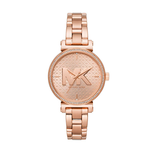 Michael Kors Women's MK4335 Sophie Analog Display Quartz Rose Gold Watch - Time Access store