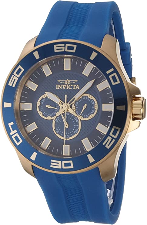 Invicta Mens Pro Diver Quartz Watch, Blue, 28002 - Time Access store