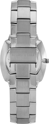 Kenneth Cole New York Men's Classic Japanese-Quartz Watch with Stainless-Steel Strap, Silver, 21 (Model: KC50892008) - Time Access store